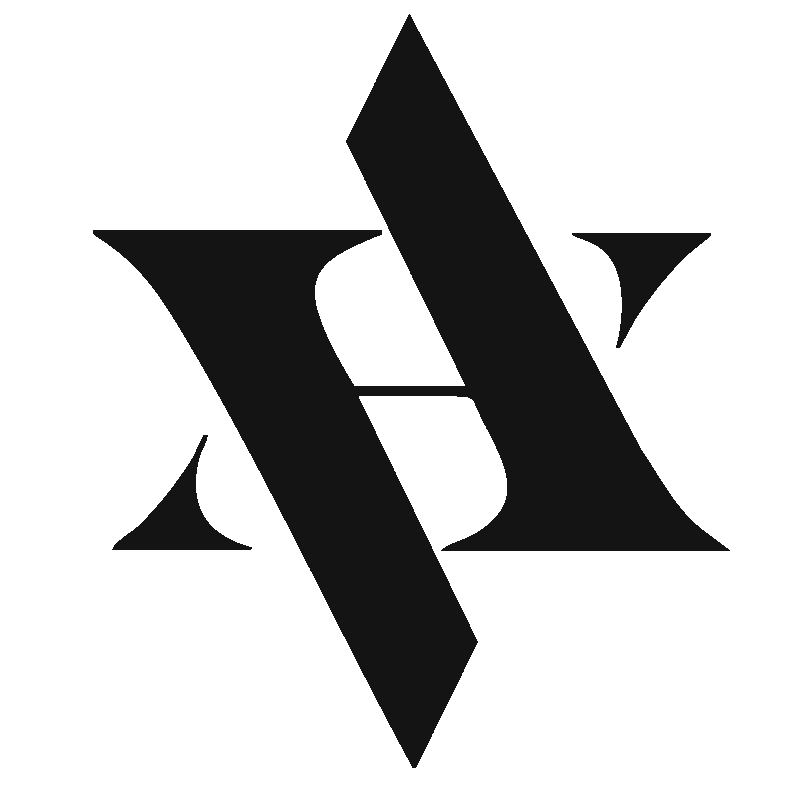 logo v agency negro